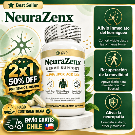 NEURAZENX® X 60 CAPS | ¡Oferta 2x1! Elimina el hormigueo y recupera la movilidad