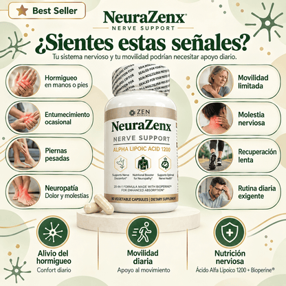 NEURAZENX® X 60 CAPS | ¡Oferta 2x1! Elimina el hormigueo y recupera la movilidad