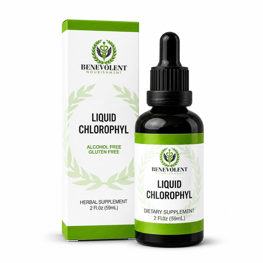 Liquid Chlorophyll Benevolent Nourishment, suplemento líquido de clorofila de 59 ml con gotero